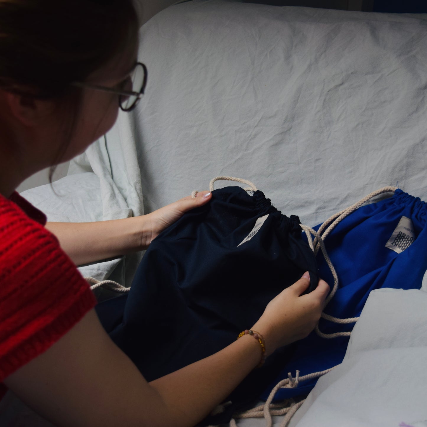 Projecttasje Atelier Josefien - koordsluiting