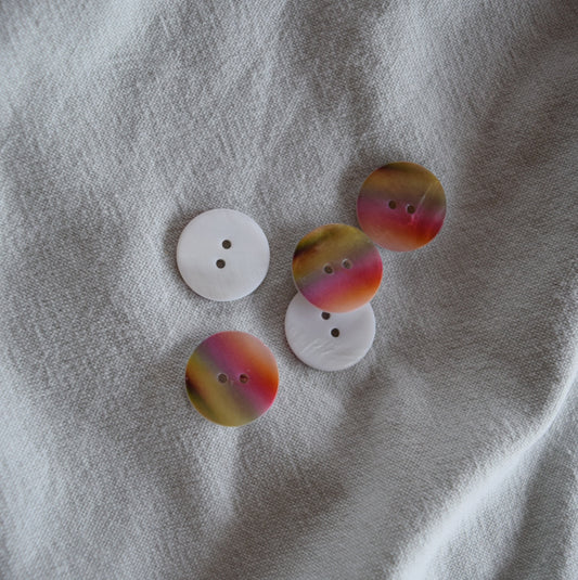 Parelmoer, regenboog-knoop 20 mm